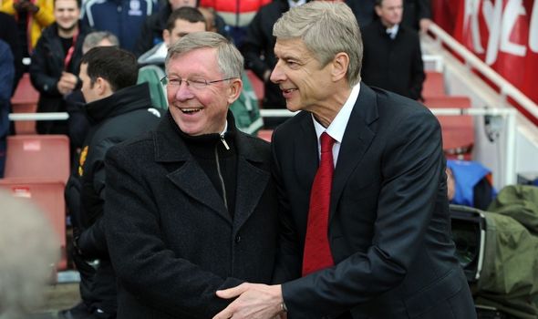 Arsene Wenger y Sir Alex Ferguson
