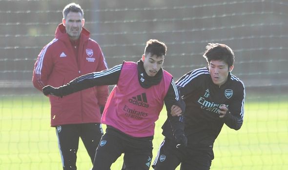 Martinelli y Tomiyasu Arsenal