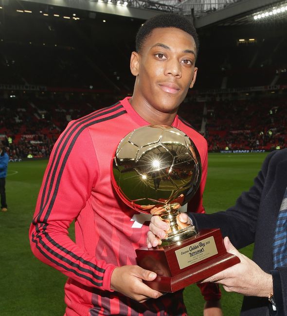 Anthony Martial fue nombrado Niño de Oro europeo en 2015.