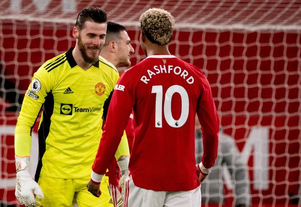 Rashford y De Gea